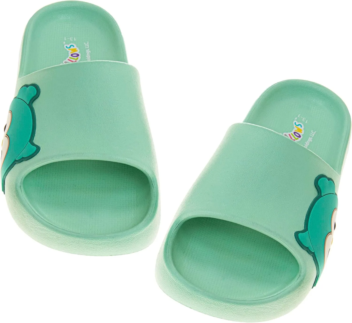 Squishmallows Slides Open Toe Sandals - Girl Boys Women Summer Beach Water Pool Shoes (sizes 13-5 Kids / 5-10 Adults)