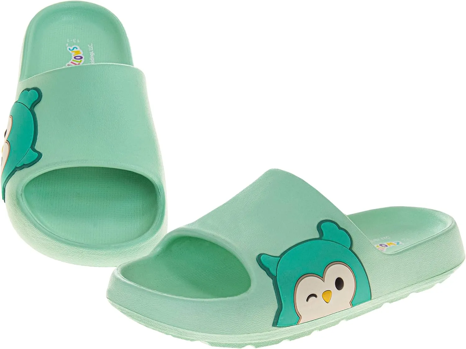 Squishmallows Slides Open Toe Sandals - Girl Boys Women Summer Beach Water Pool Shoes (sizes 13-5 Kids / 5-10 Adults)