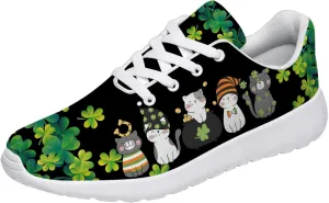 St Patricks Day Gnomes Shoes for Women Tennis Shoes Shamrocks Sneakers Irish Gifts for Women Men