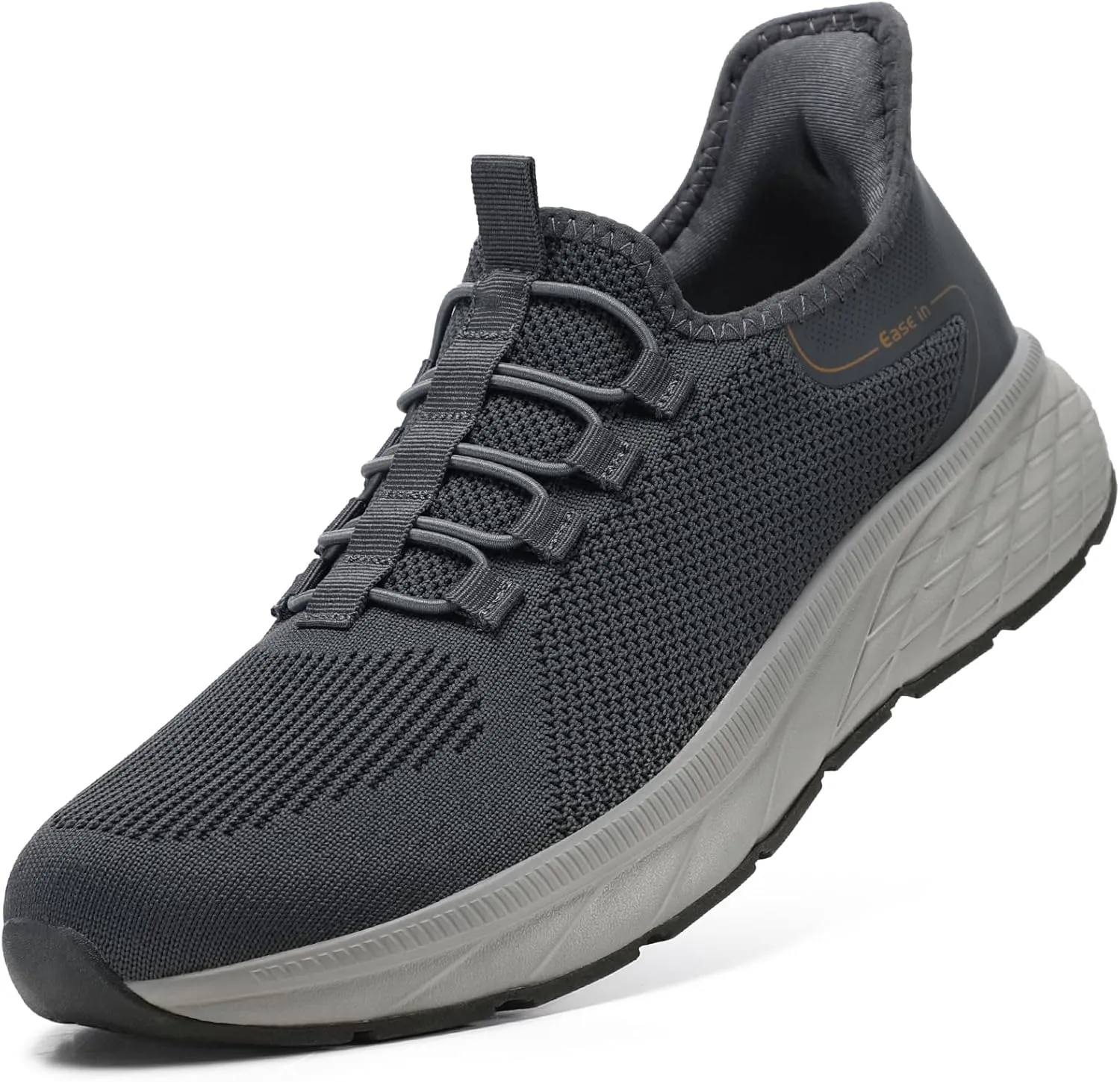 STQ Slip on Sneakers Men Comfort Walking Shoes Orthopedic Shoes for Plantar Fasciitis