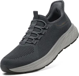 STQ Slip on Sneakers Men Comfort Walking Shoes Orthopedic Shoes for Plantar Fasciitis