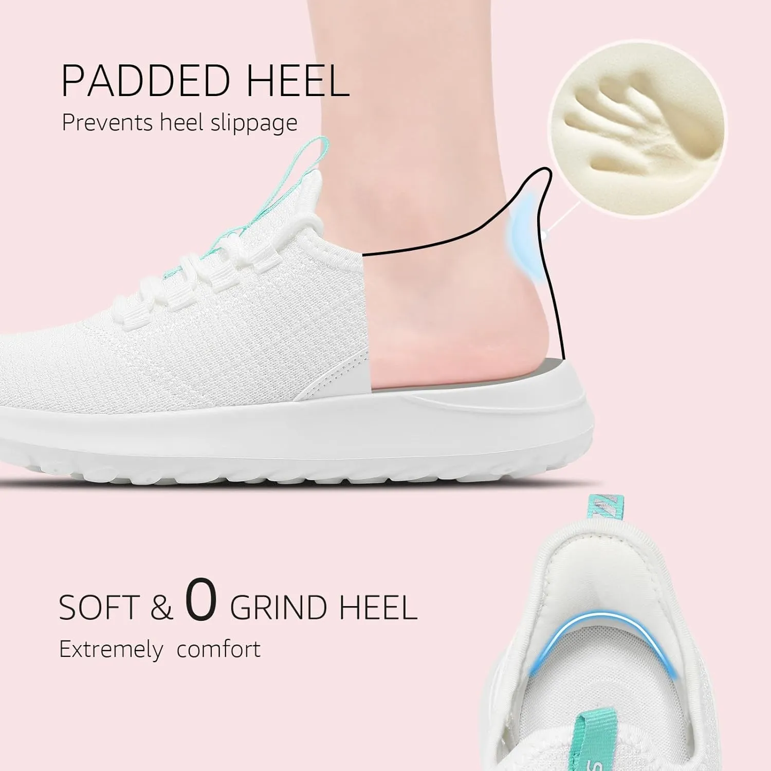 STQ Womens Slip On Sneakers Tennis Walking Orthopedic Shoes Breathable Athletic Gym Workout Cross Training Sneakers