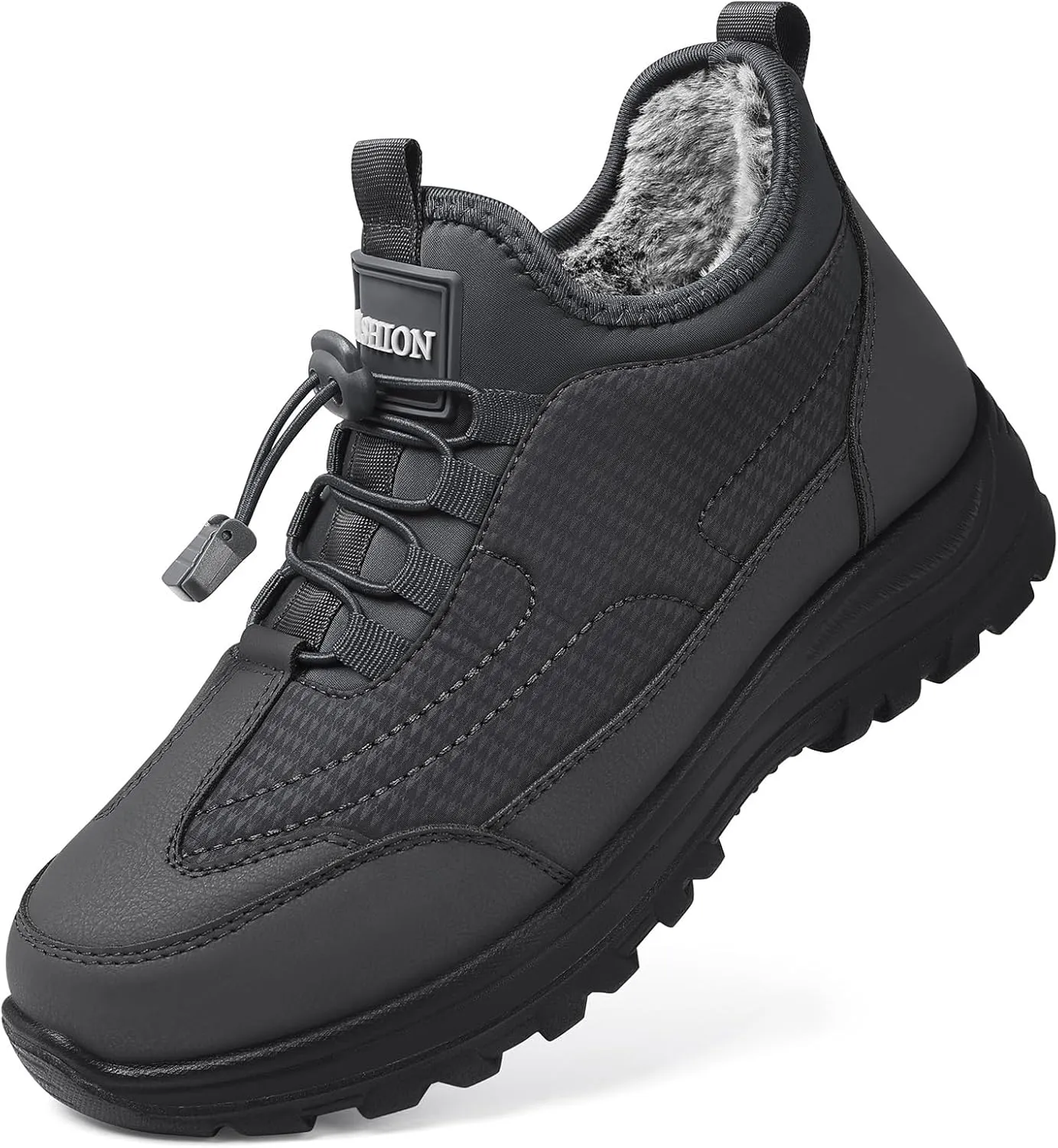 TEMOFON Snow Boots for Women Winter: Waterproof Slip On Fur Warm Woman Shoes - Walking Comfortable Ankle Booties
