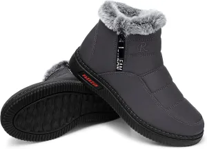 TEMOFON Womens Snow Boots Winter Warm Ankle Boots Waterproof Outdoor Fur Lined Shoes for Women
