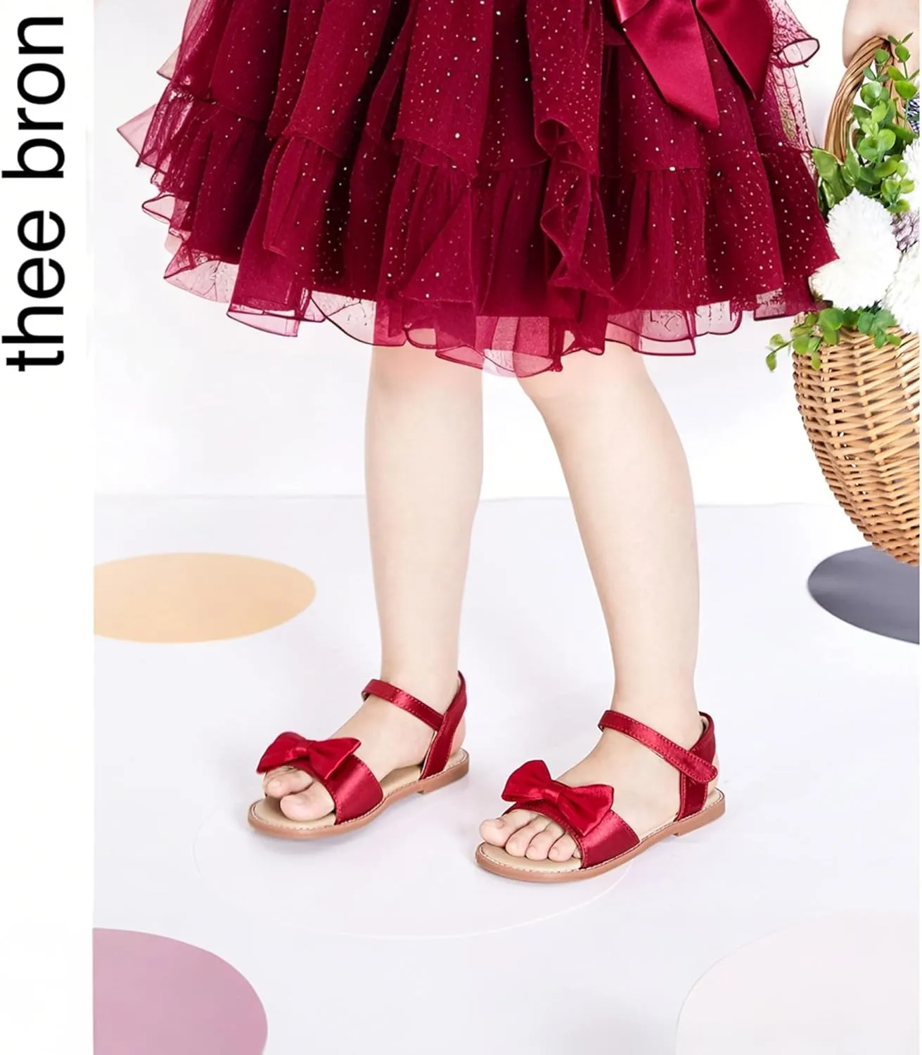 THEE BRON Toddler Girl Dress Sandals Sandalias para Nias