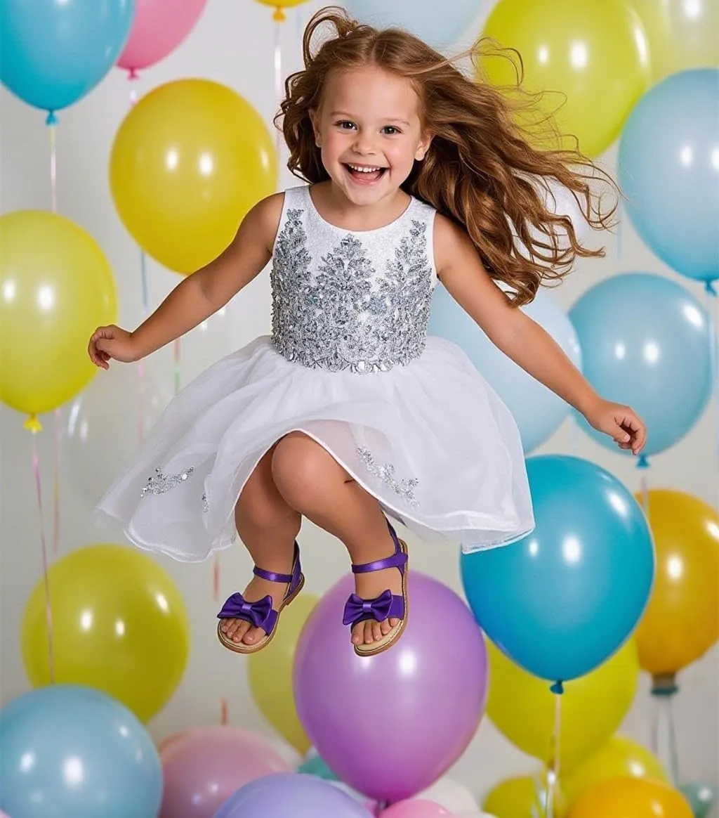 THEE BRON Toddler Girl Dress Sandals Sandalias para Nias