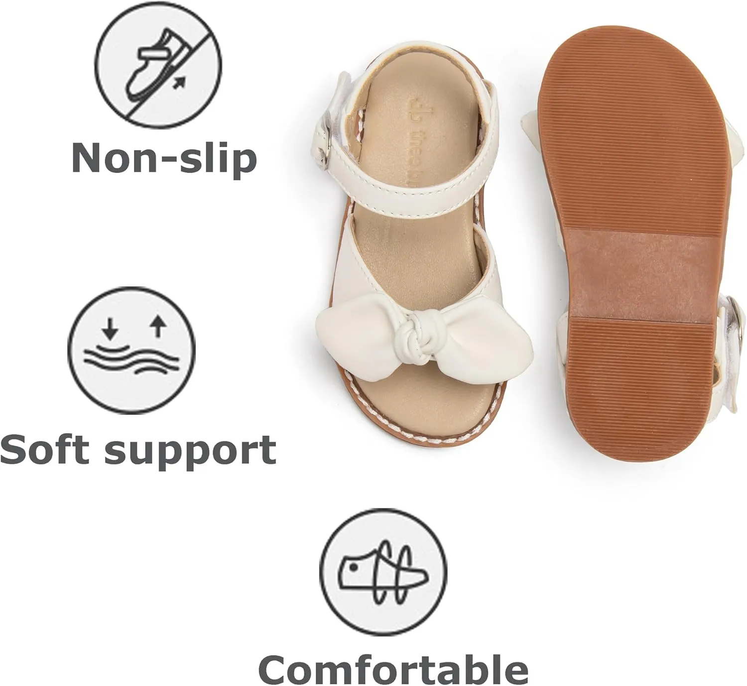 THEE BRON Toddler Girl Dress Sandals Sandalias para Nias