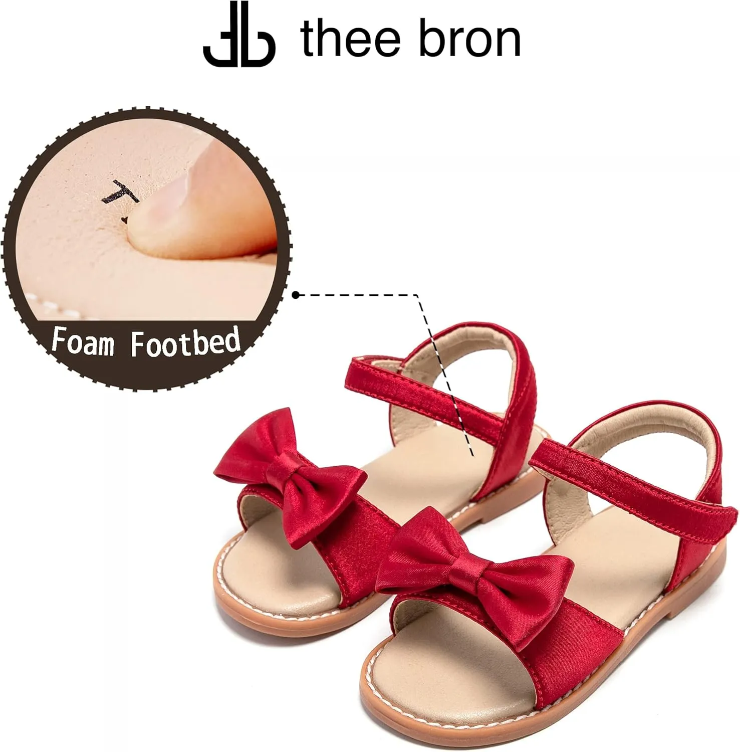 THEE BRON Toddler Girl Dress Sandals Sandalias para Nias