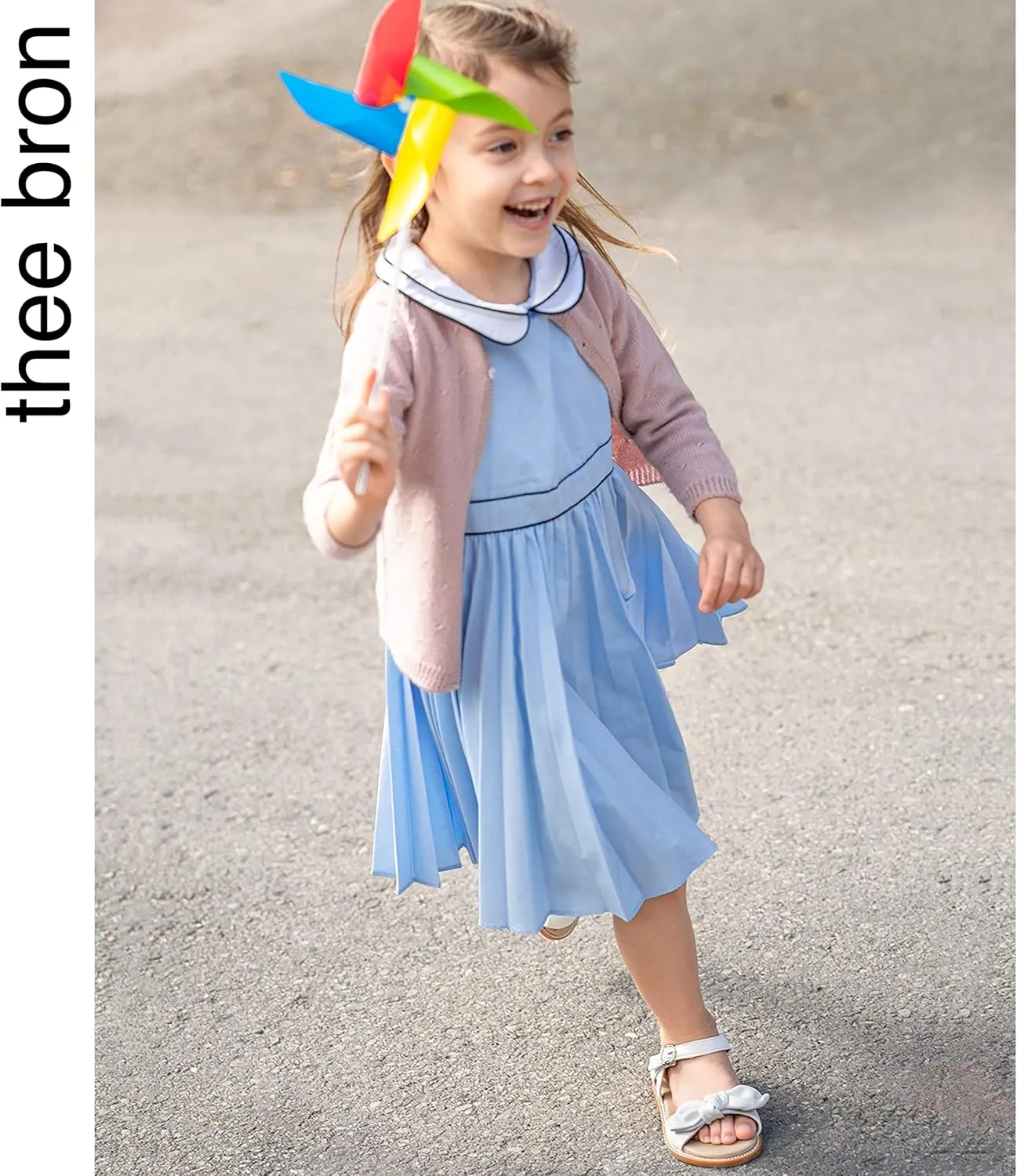 THEE BRON Toddler Girl Dress Sandals Sandalias para Nias