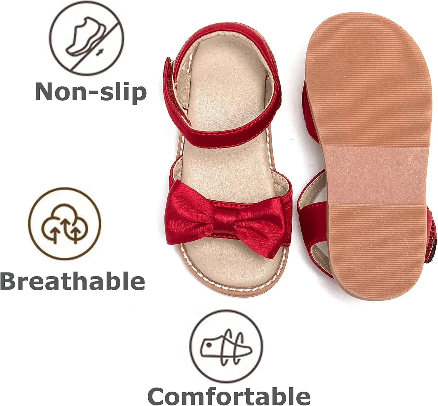 THEE BRON Toddler Girl Dress Sandals Sandalias para Nias