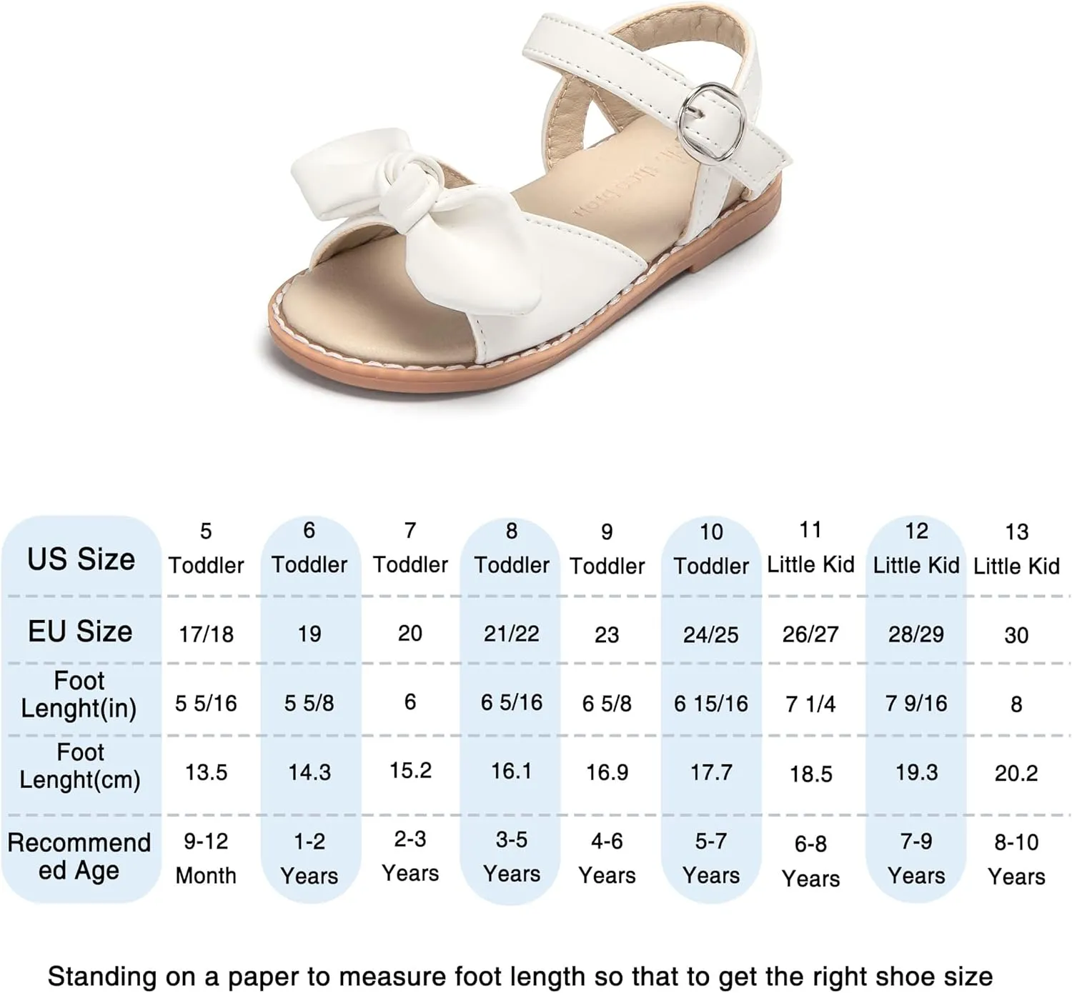 THEE BRON Toddler Girl Dress Sandals Sandalias para Nias