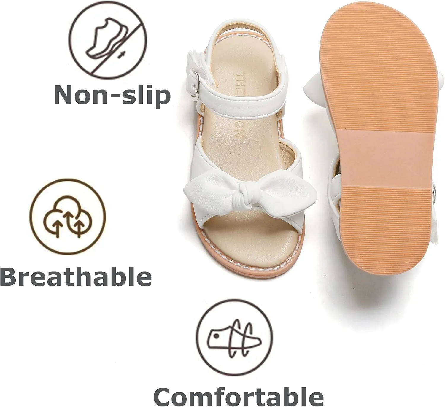 THEE BRON Toddler Girl Dress Sandals Sandalias para Nias