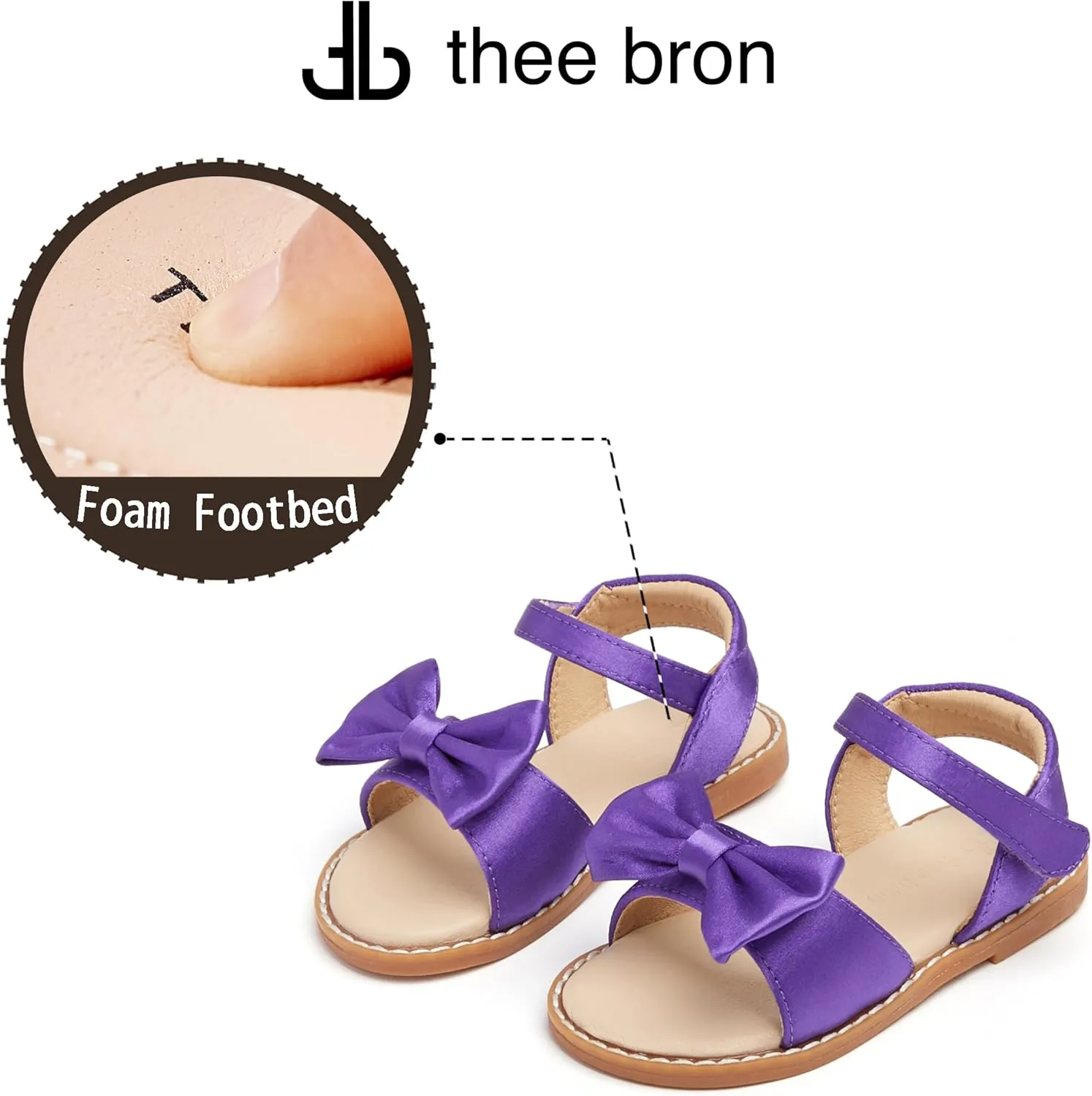 THEE BRON Toddler Girl Dress Sandals Sandalias para Nias