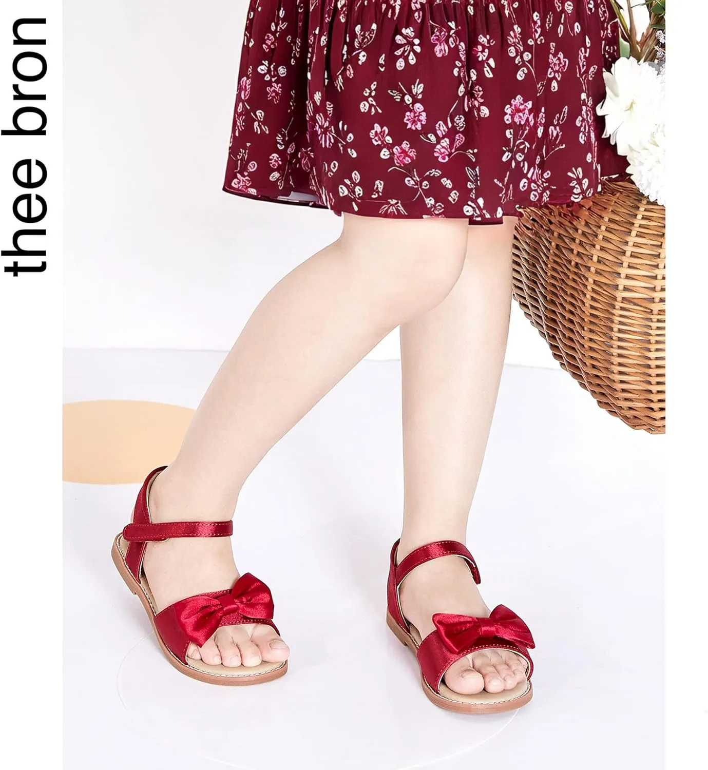 THEE BRON Toddler Girl Dress Sandals Sandalias para Nias