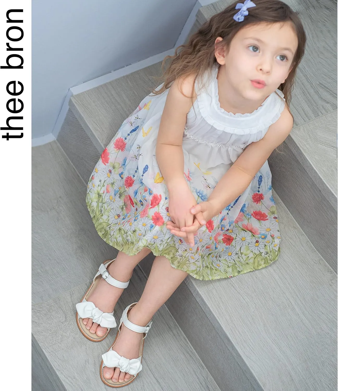 THEE BRON Toddler Girl Dress Sandals Sandalias para Nias