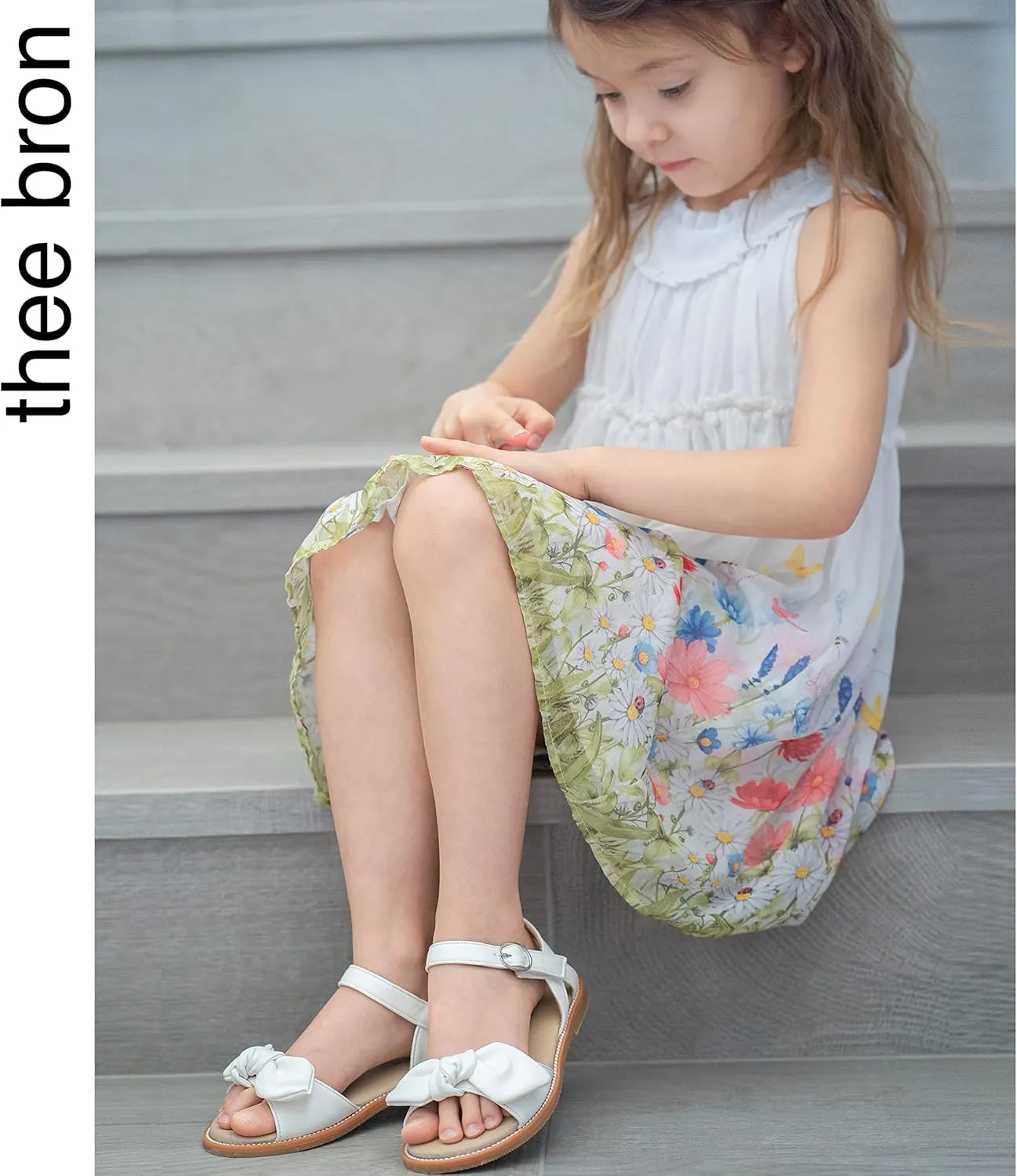 THEE BRON Toddler Girl Dress Sandals Sandalias para Nias