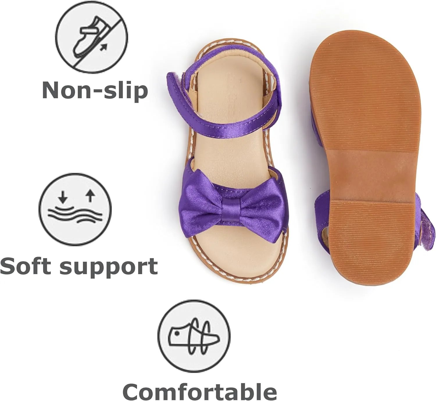 THEE BRON Toddler Girl Dress Sandals Sandalias para Nias
