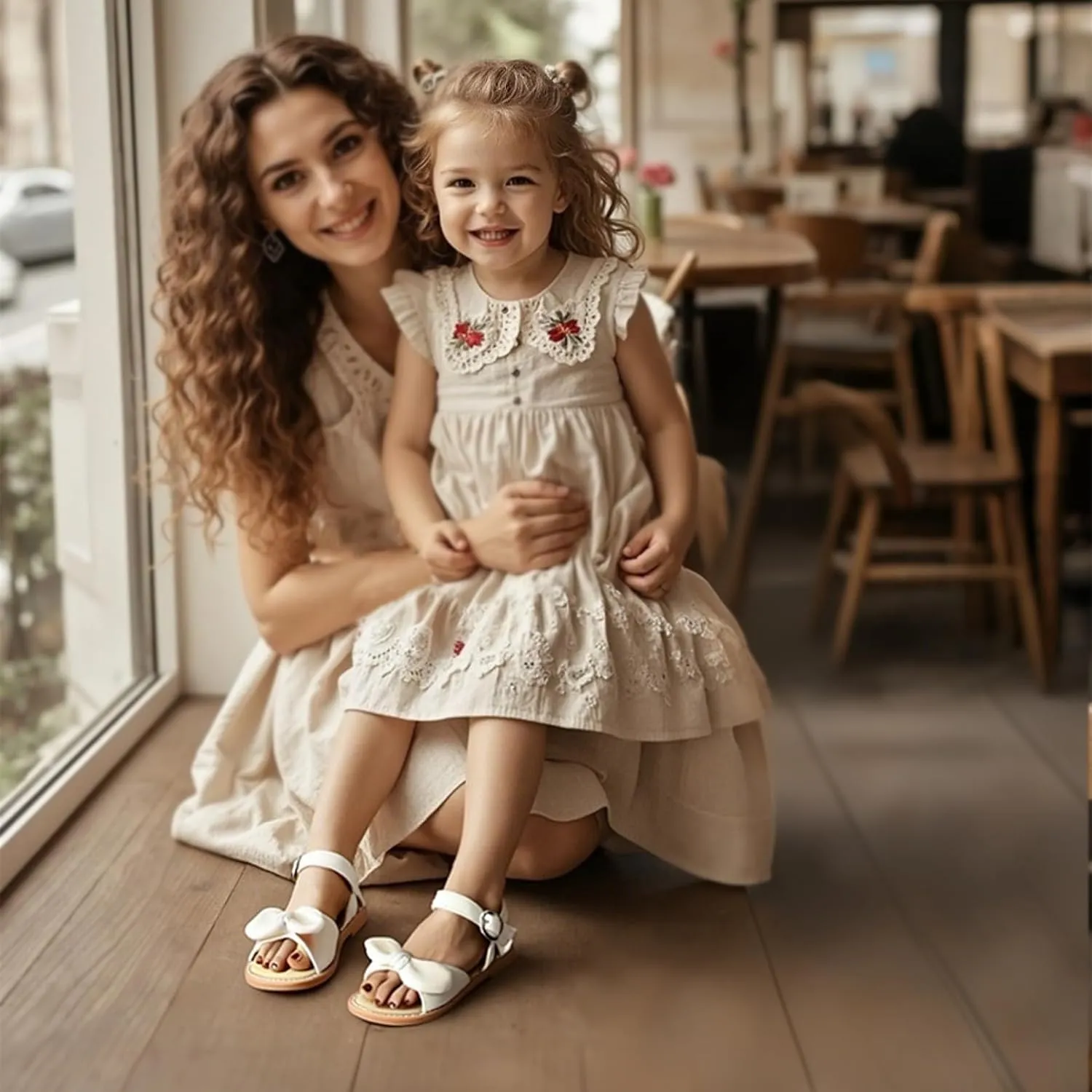 THEE BRON Toddler Girl Dress Sandals Sandalias para Nias