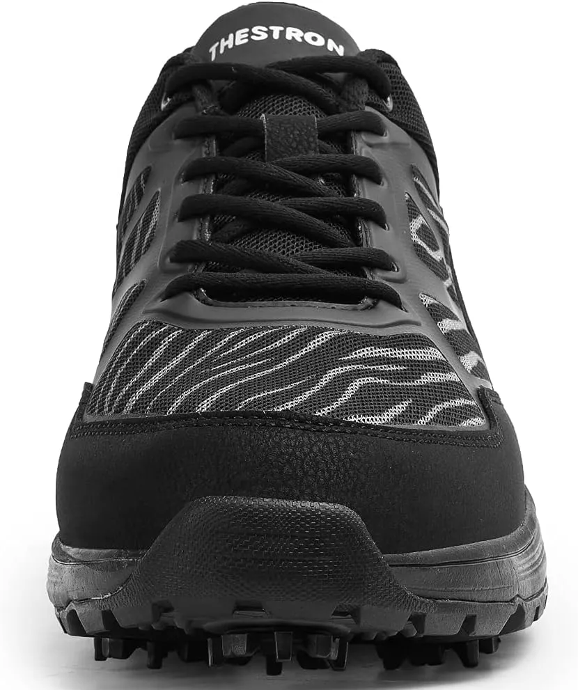 THESTRON Men Golf Shoes Mesh Breathable Breathable Golf Walking Sport Sneakers 7 Spikes Golf Trainers …