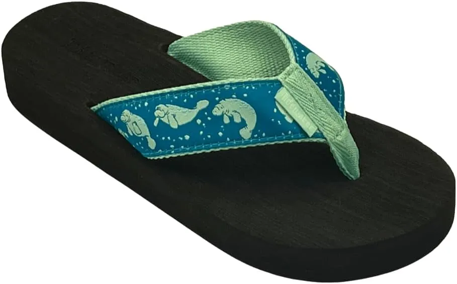 Tidewater Palmetto Moon Palm Tree Flip Flops