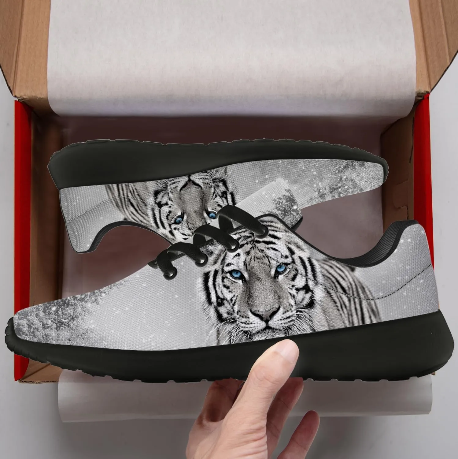 Tiger Print Shoes for Women Men Running Shoes Fashion Sneakers Gifts for Men Women