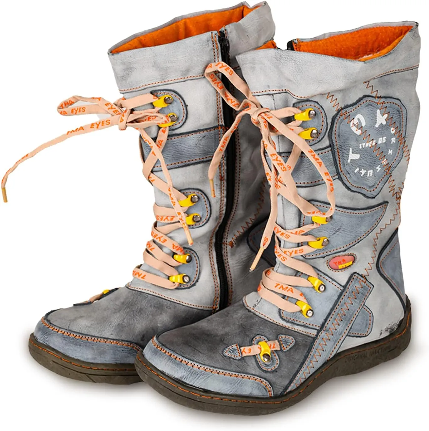 TMA EYES Women's Faux Fur-Lined Mid-calf Winter Boots