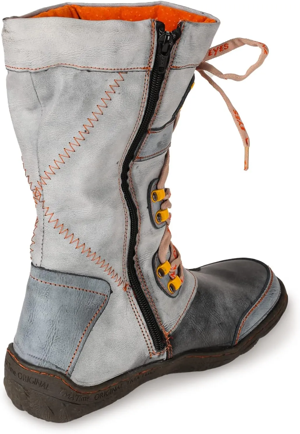 TMA EYES Women's Faux Fur-Lined Mid-calf Winter Boots