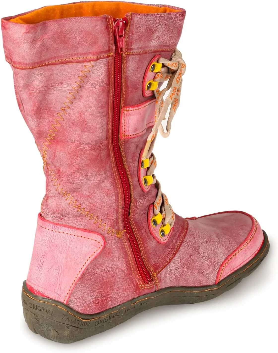 TMA EYES Women's Faux Fur-Lined Mid-calf Winter Boots