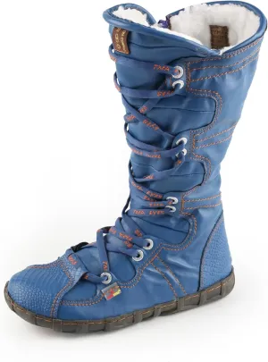 TMA EYES Women’s Snow Boots Calf Boots for Ladies with Faux Fur lining Lace up and side Zipper