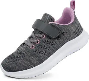 Toandon Girls Boys Kids Lightwight Breathable Athletic Sport Sneakers