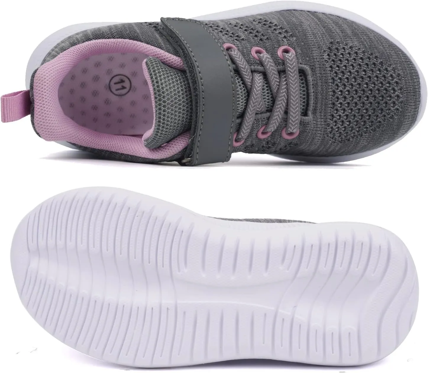 Toandon Girls Boys Kids Lightwight Breathable Athletic Sport Sneakers