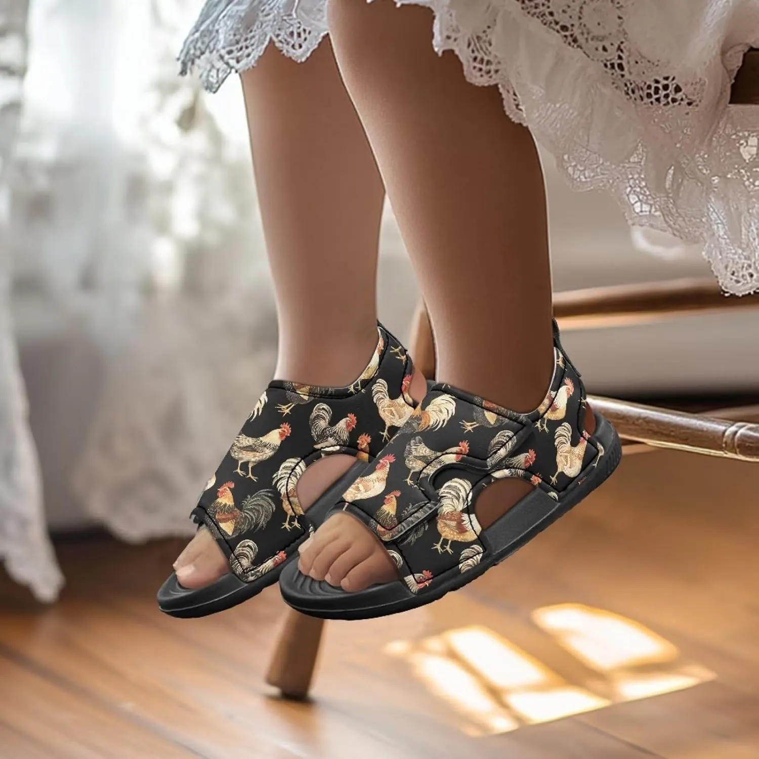 Toddler Boy Sandals Funny Summer Shoes for Kids Slip On Sandals