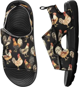 Toddler Boy Sandals Funny Summer Shoes for Kids Slip On Sandals