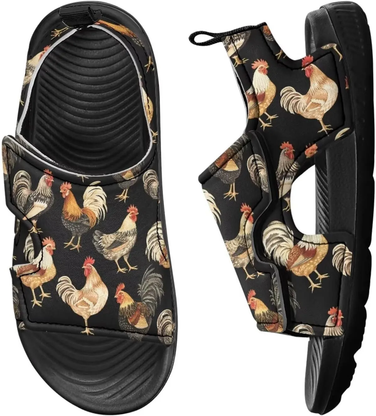 Toddler Boy Sandals Funny Summer Shoes for Kids Slip On Sandals