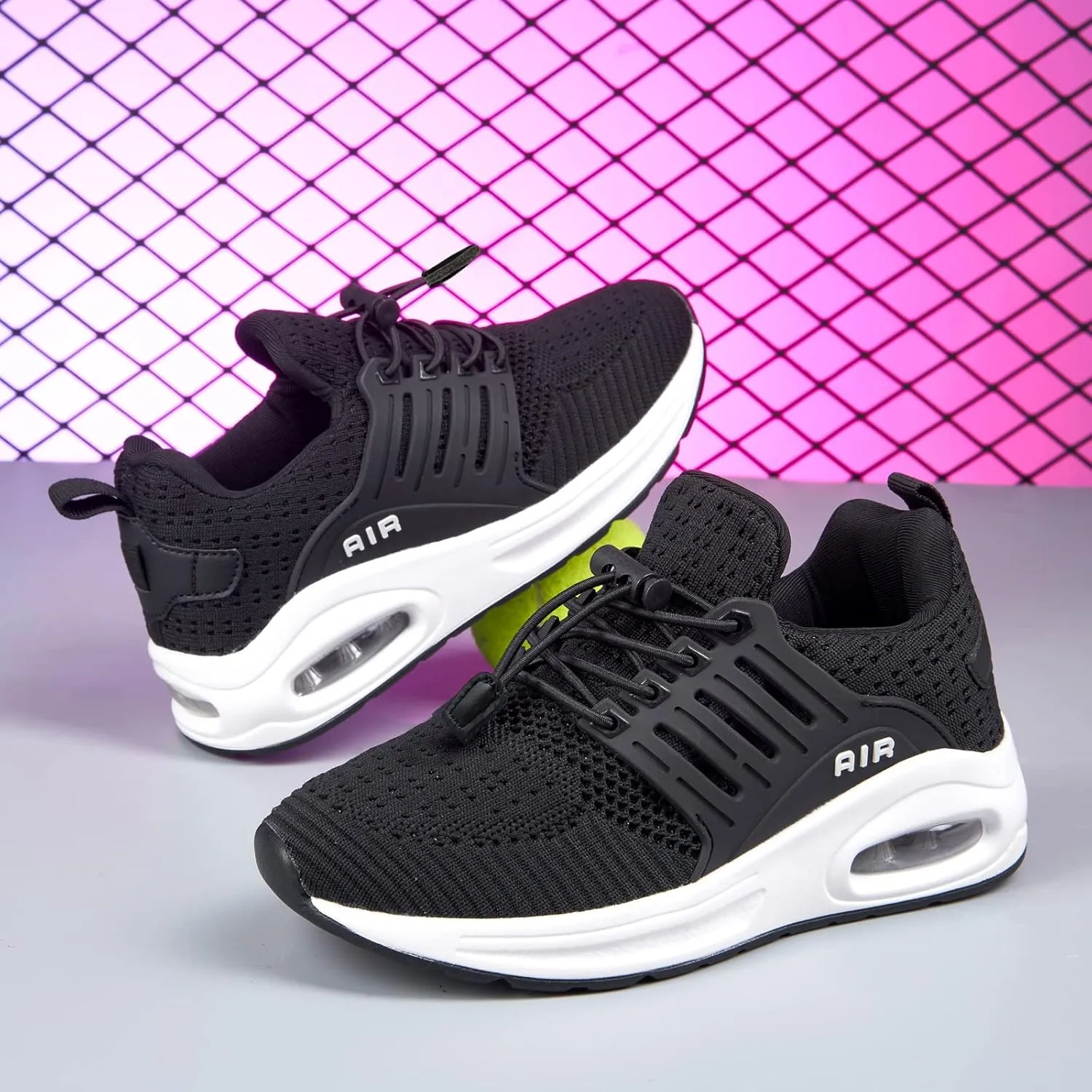 Ugmikdo Kids Shoes Boys Girls Running Tennis Shoes Air Shoes Breathable Lightweight Fashion Sneakers for Sports Athletic Gym Walking