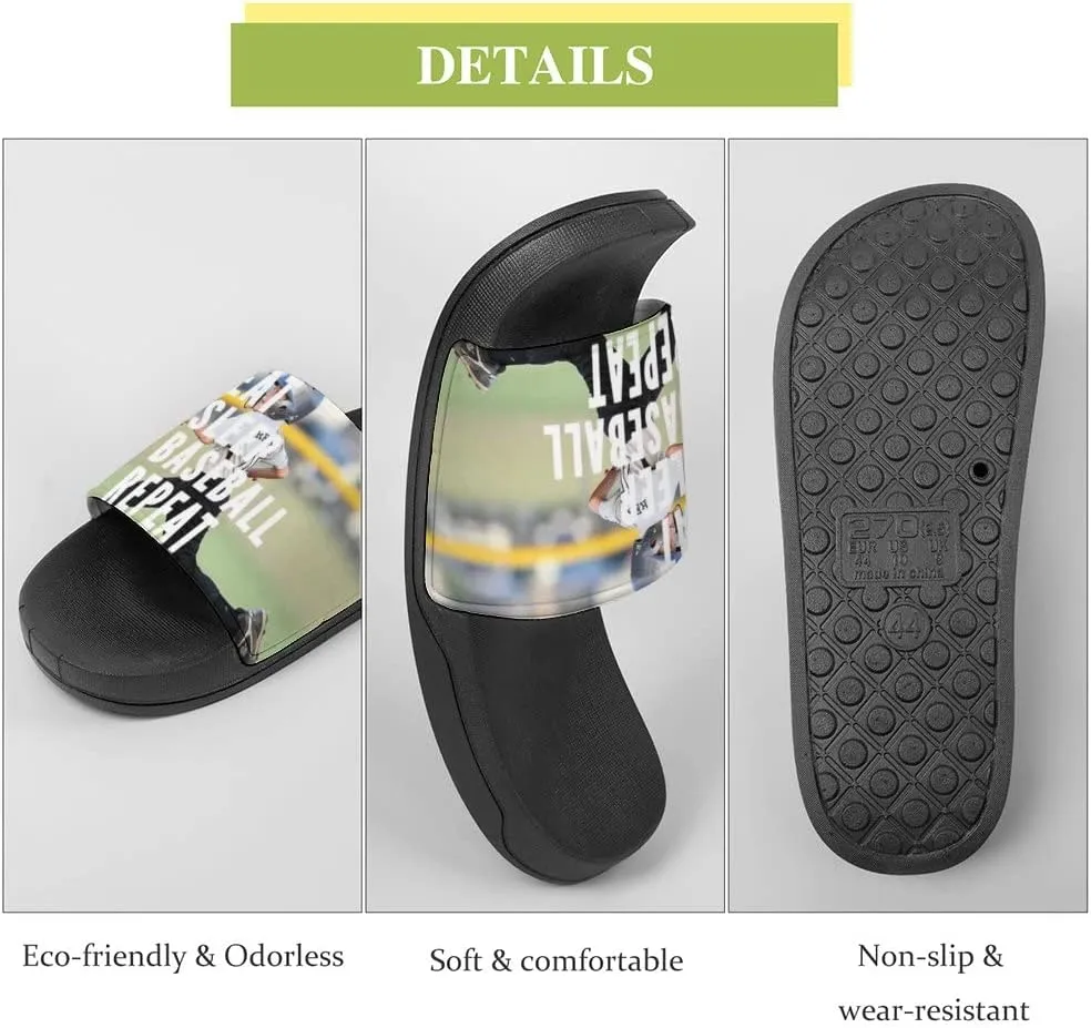 Unisex Slides for Women Men, Comfortable Slippers Slides, Non-slip Shower Shoes House Fashion Thick for Indoor & Outdoor（23061406）