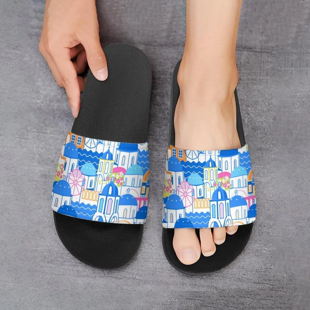 Unisex Slides for Women Men, Comfortable Slippers Slides, Non-slip Shower Shoes House Fashion Thick for Indoor & Outdoor（23061406）