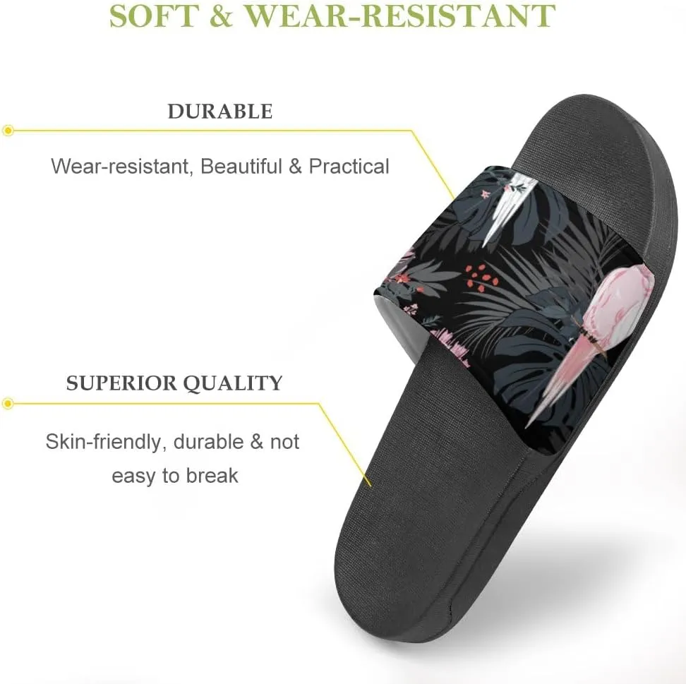 Unisex Slides for Women Men, Comfortable Slippers Slides, Non-slip Shower Shoes House Fashion Thick for Indoor & Outdoor（23062604）