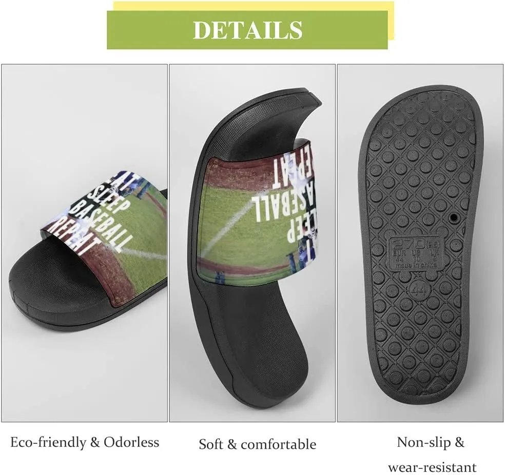 Unisex Slides for Women Men, Comfortable Slippers Slides, Non-slip Shower Shoes House Fashion Thick for Indoor & Outdoor（23062605）