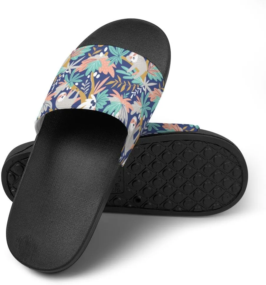 Unisex Slides for Women Men, Comfortable Slippers Slides, Non-slip Shower Shoes House Fashion Thick for Indoor & Outdoor（23072005）
