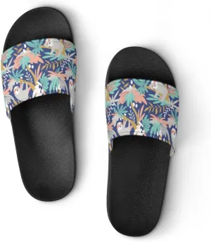 Unisex Slides for Women Men, Comfortable Slippers Slides, Non-slip Shower Shoes House Fashion Thick for Indoor & Outdoor（23072005）