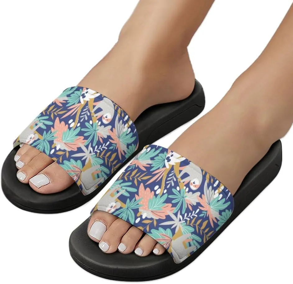 Unisex Slides for Women Men, Comfortable Slippers Slides, Non-slip Shower Shoes House Fashion Thick for Indoor & Outdoor（23072005）