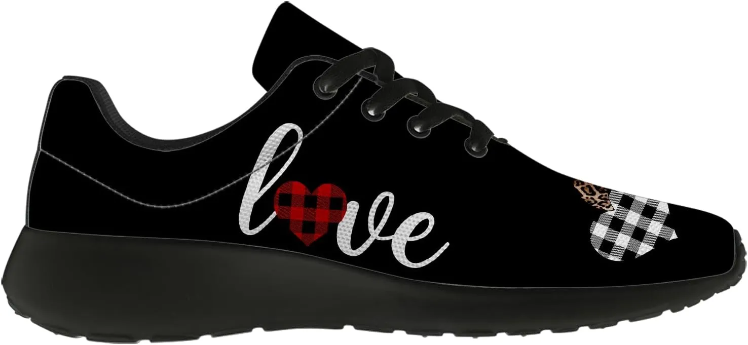 Valentines Day Shoes for Women Running Shoes Valentine Sneakers Tennis Shoes Gifts for Women Men Wife Girlfriend