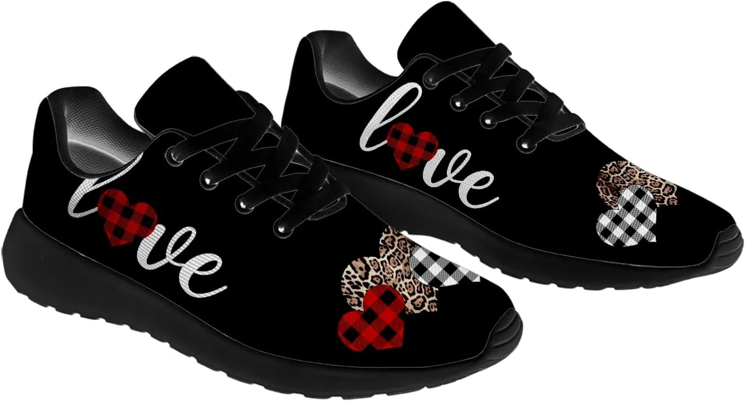 Valentines Day Shoes for Women Running Shoes Valentine Sneakers Tennis Shoes Gifts for Women Men Wife Girlfriend
