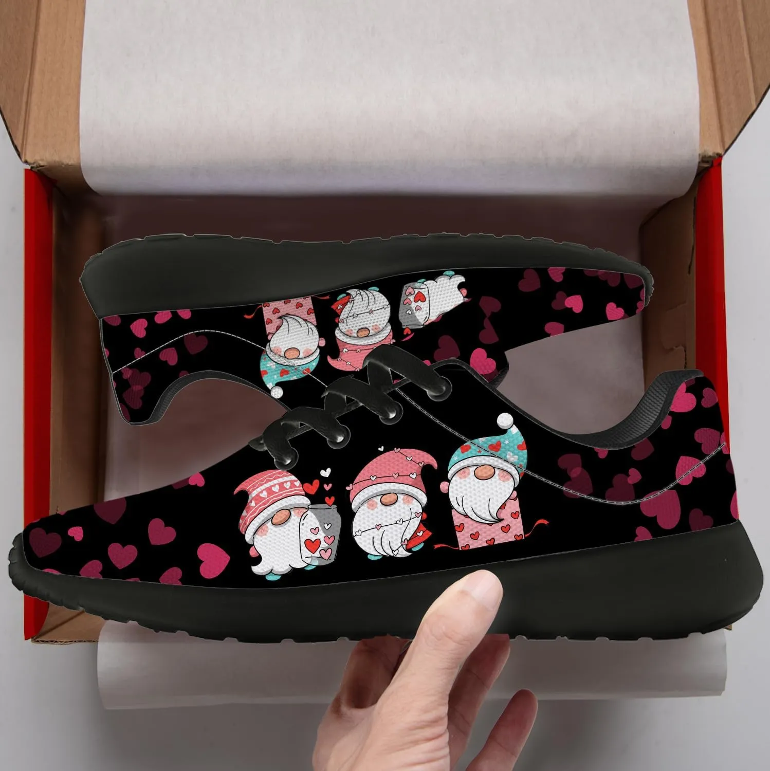 Valentines Day Shoes for Women Running Shoes Valentine Sneakers Tennis Shoes Gifts for Women Men Wife Girlfriend
