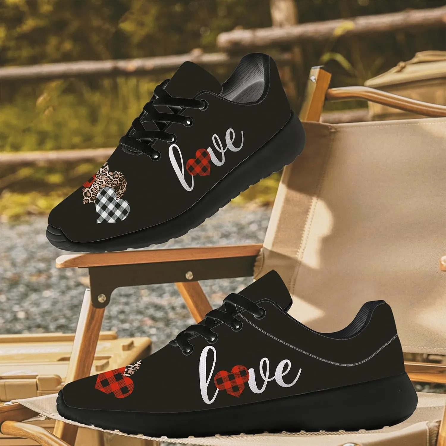 Valentines Day Shoes for Women Running Shoes Valentine Sneakers Tennis Shoes Gifts for Women Men Wife Girlfriend