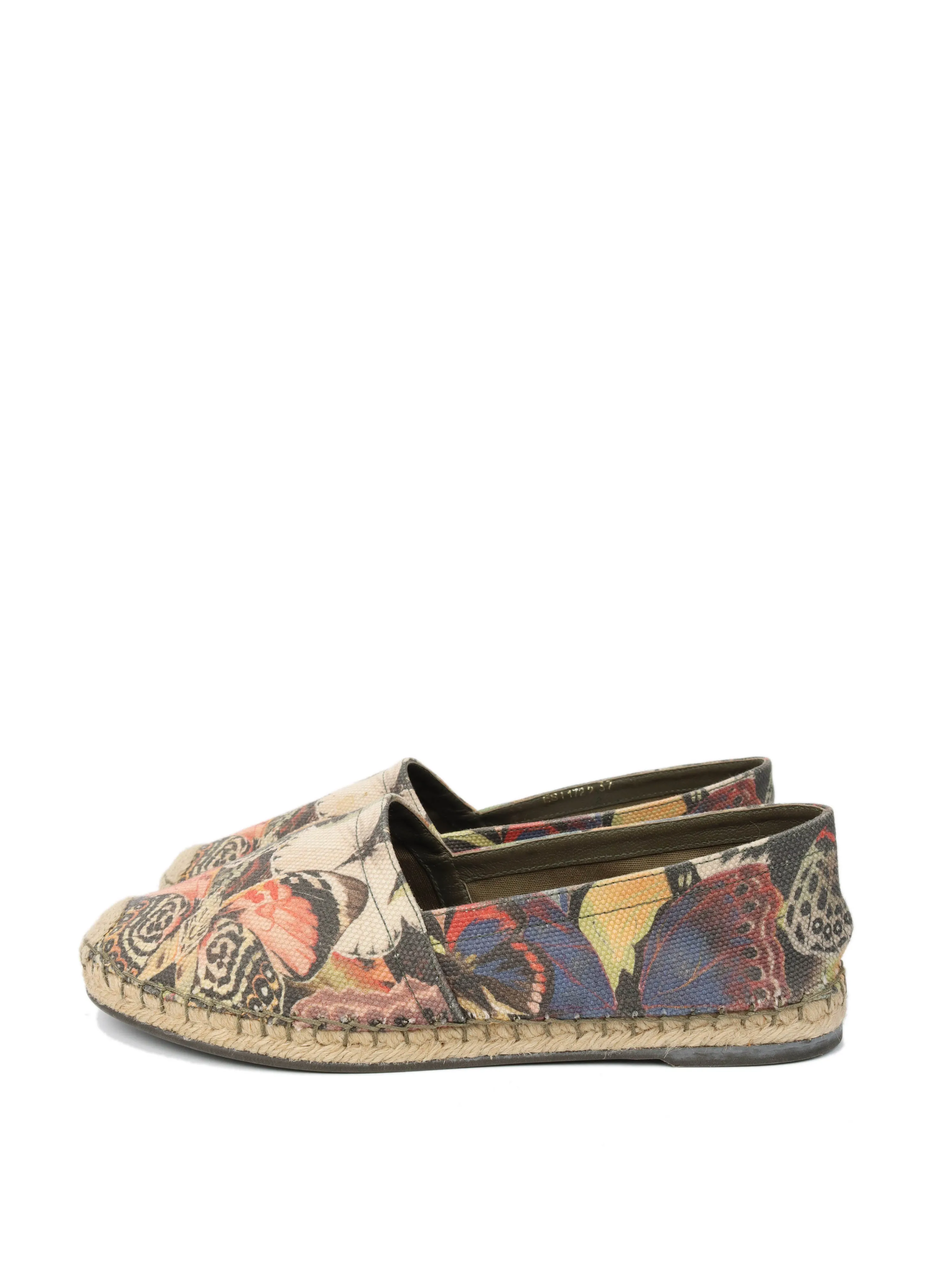 Valentino Butterfly Canvas Espadrilles 37