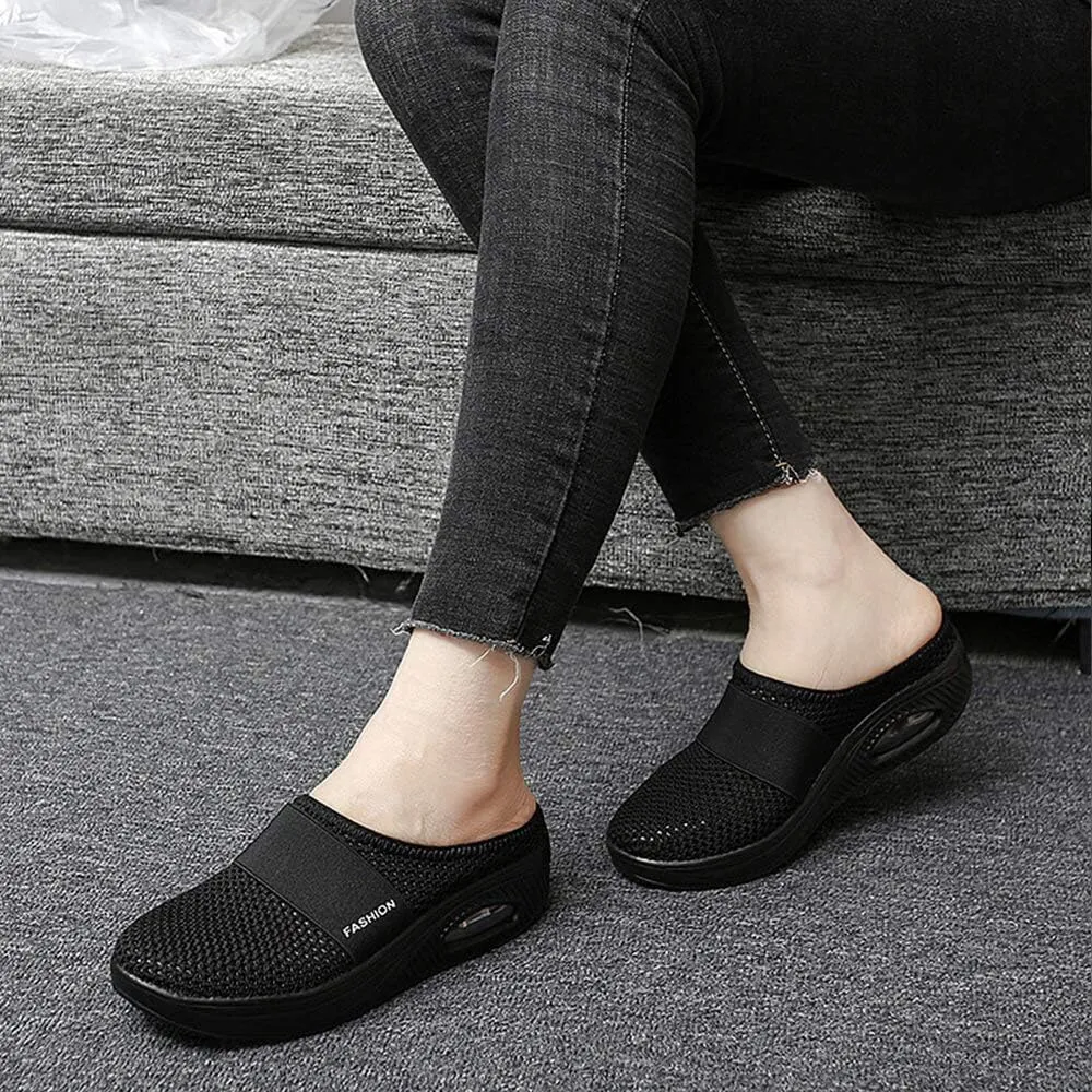 VARSKARC Women's Summer Spring Breathable Slip-on Leisure Sneakers Outdoor Slippers