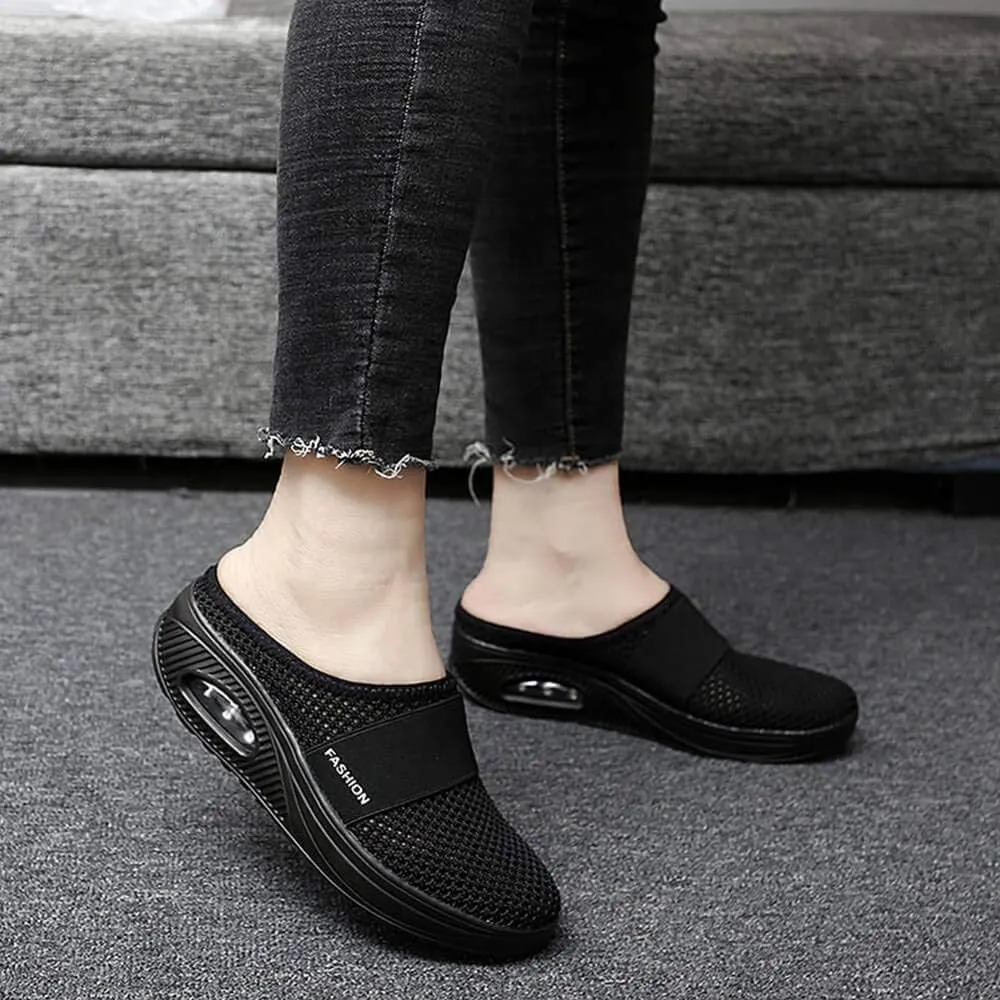VARSKARC Women's Summer Spring Breathable Slip-on Leisure Sneakers Outdoor Slippers