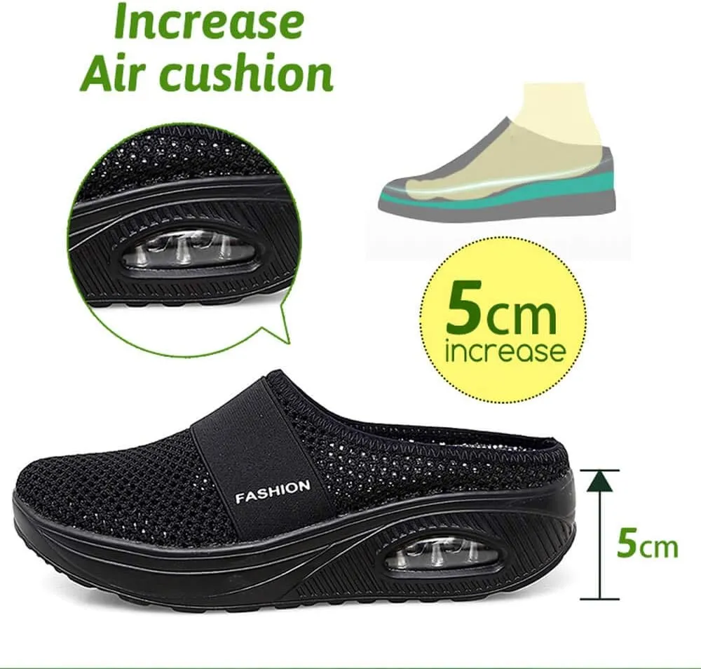 VARSKARC Women's Summer Spring Breathable Slip-on Leisure Sneakers Outdoor Slippers